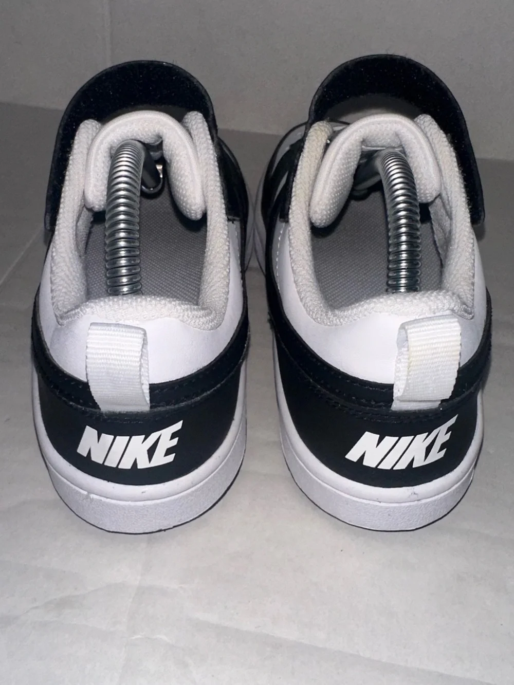 Nike Kid's Court Borough Low Recraft Sneakers JL3 Black/White Size US:3Y UK:2.5